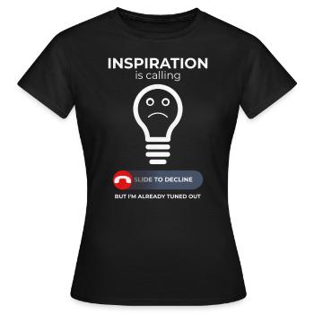 Kreative Kämpfe – Inspiration Und Humor - Frauen T-Shirt - Schwarz - Vorne - AI Model Female 172 dark (172cm)
