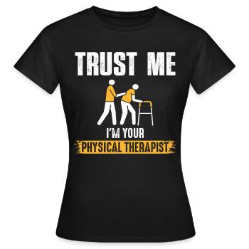 Comptez sur moi – la promesse de la - T-shirt Femme - noir - Devant - AI Model Female 172 dark (172cm)