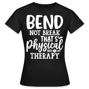 Beugen, Nicht Brechen – Die Essenz Der - Frauen T-Shirt - Schwarz - Vorne - AI Model Female 172 dark (172cm)