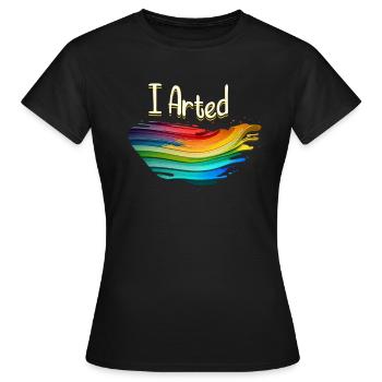 Cours d’humour et d’art amusant - T-shirt Femme - noir - Devant - AI Model Female 172 dark (172cm)