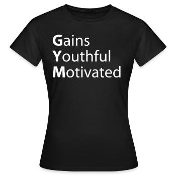 Gym Gewinnt An Jugendlicher Motivation - Frauen T-Shirt - Schwarz - Vorne - AI Model Female 172 dark (172cm)
