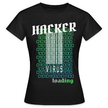 Anonymous, Hacker - Frauen T-Shirt - Schwarz - Vorne - AI Model Female 172 dark (172cm)