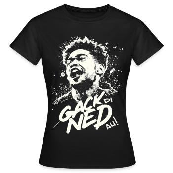 Dialect gack di ned au - T-shirt Femme - noir - Devant - AI Model Female 172 dark (172cm)