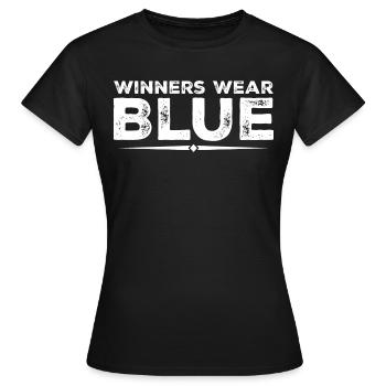 Winners Wear Blue Spirit Wear Team Game Color - T-shirt Femme - noir - Devant - AI Model Female 172 dark (172cm)