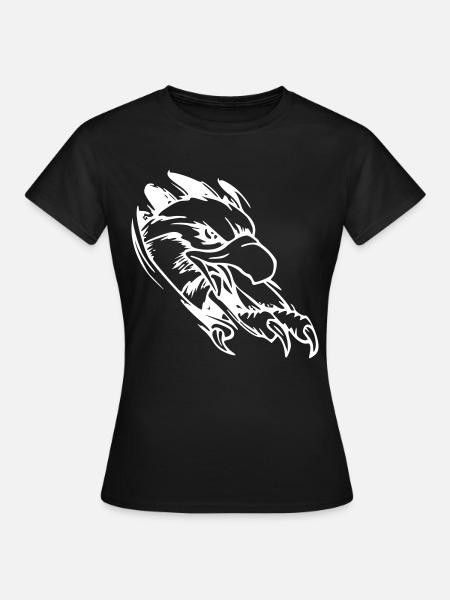 seeadler greifvogel adler - Frauen T-Shirt - Schwarz
