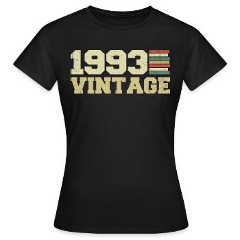 1993 Geburtstagsgeschenk 1993 Jahrgang 1993 Geschenk - Frauen T-Shirt - Schwarz - Vorne - AI Model Female 172 dark (172cm)
