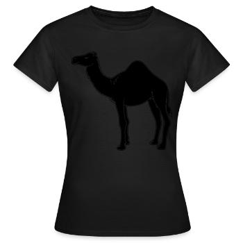 chameau - T-shirt Femme - noir - Devant - AI Model Female 172 dark (172cm)