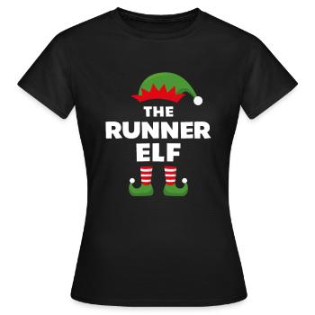 L’Elfe Coureur - T-shirt Femme - noir - Devant - AI Model Female 172 dark (172cm)