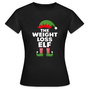 The Weight Loss Elf - Women's T-Shirt - black - Front - AI Model Female 172 dark (172cm)