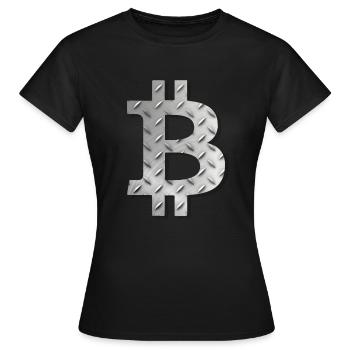 bitcoin - Frauen T-Shirt - Schwarz - Vorne - AI Model Female 172 dark (172cm)