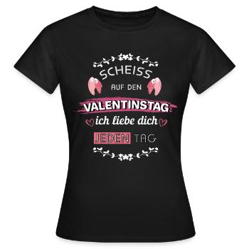 Valentinstag ich Liebe dich Spruch Frauen Geschenk - Frauen T-Shirt - Schwarz - Vorne - AI Model Female 172 dark (172cm)
