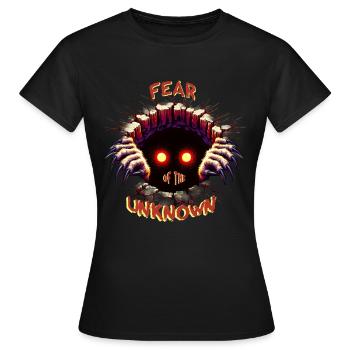 Fear of the unknown - Women's T-Shirt - black - Front - AI Model Female 172 dark (172cm)
