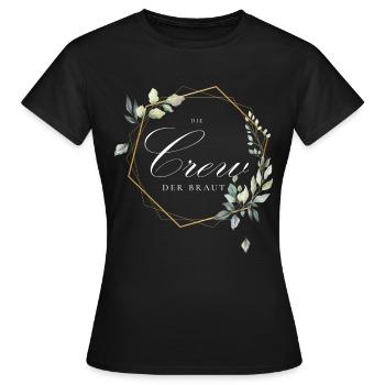L'équipage de la mariée - T-shirt Femme - noir - Devant - AI Model Female 172 dark (172cm)