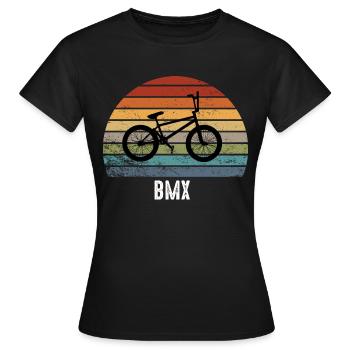 BMX - Frauen T-Shirt - Schwarz - Vorne - AI Model Female 172 dark (172cm)