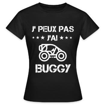 je peux pas j'ai buggy cadeau quad - T-shirt Femme - noir - Devant - AI Model Female 172 dark (172cm)