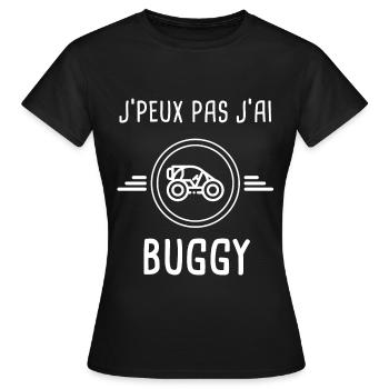 buggy je peux pas j'ai buggy quad - T-shirt Femme - noir - Devant - AI Model Female 172 dark (172cm)