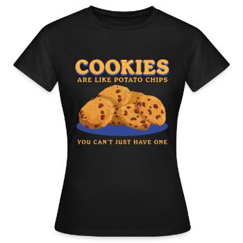 Cookies Cookie Cookie Baking Cookies Cookies Gift - Women's T-Shirt - black - Front - AI Model Female 172 dark (172cm)