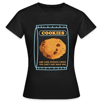 Cookies Cookie Cookies Cookie Baking Gift - Women's T-Shirt - black - Front - AI Model Female 172 dark (172cm)