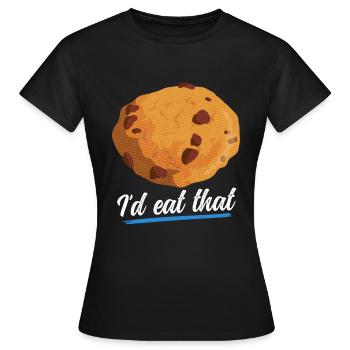 Cookies Cookies Cookie Baking Cookies Cadeau - T-shirt Femme - noir - Devant - AI Model Female 172 dark (172cm)