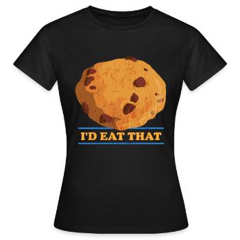 Cookies Cookies Cookies Cookie Baking Cadeau - T-shirt Femme - noir - Devant - AI Model Female 172 dark (172cm)