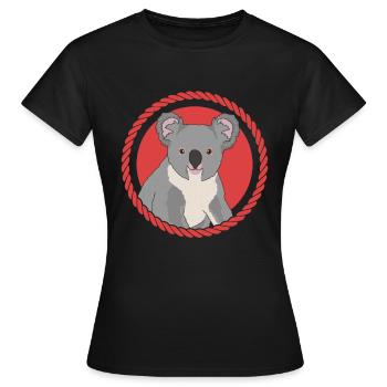 Koala Koalas | Koala Bear Koala Bear Gift - Women's T-Shirt - black - Front - AI Model Female 172 dark (172cm)