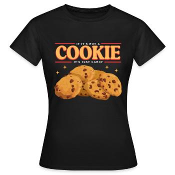 Cookies Cookie Baking Cookie Cookie Gift - T-shirt Femme - noir - Devant - AI Model Female 172 dark (172cm)