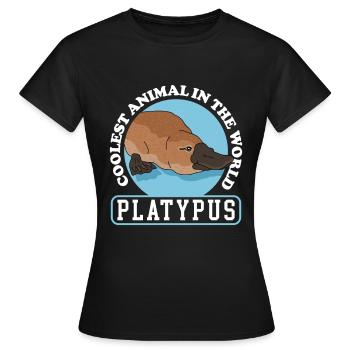 Platypus Platypus Gift - Women's T-Shirt - black - Front - AI Model Female 172 dark (172cm)