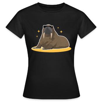 Cadeau de morse Morse - T-shirt Femme - noir - Devant - AI Model Female 172 dark (172cm)