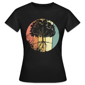 Protection de l’environnement Nature - T-shirt Femme - noir - Devant - AI Model Female 172 dark (172cm)