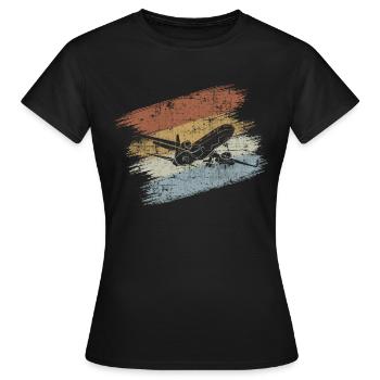 Airplane Airplane - Women's T-Shirt - black - Front - AI Model Female 172 dark (172cm)