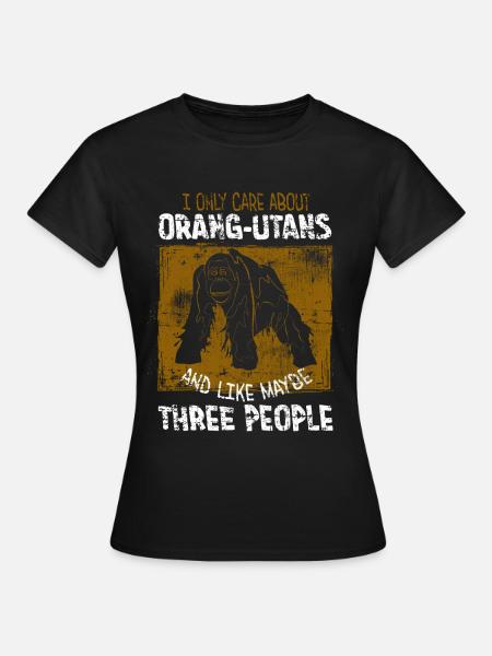 Orang Utan - Frauen T-Shirt - Schwarz