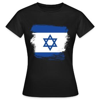 Israël - T-shirt Femme - noir - Devant - AI Model Female 172 dark (172cm)
