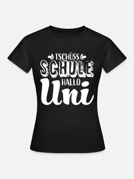 Uni Student Schulabschluss - Frauen T-Shirt - Schwarz