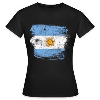 Argentina - Women's T-Shirt - black - Front - AI Model Female 172 dark (172cm)