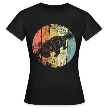 Platypus - Women's T-Shirt - black - Front - AI Model Female 172 dark (172cm)