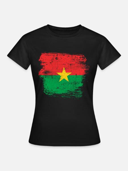 Burkina Faso - T-shirt Femme - noir