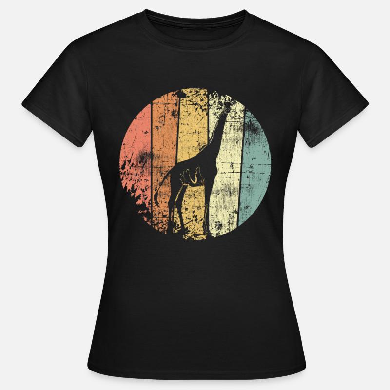 Giraffe retro - Women's T-Shirt - black