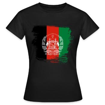Drapeau de l’Afghanistan - T-shirt Femme - noir - Devant - AI Model Female 172 dark (172cm)
