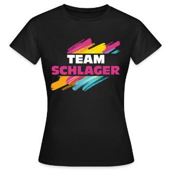 Schlager Gruppe - Frauen T-Shirt - Schwarz - Vorne - AI Model Female 172 dark (172cm)