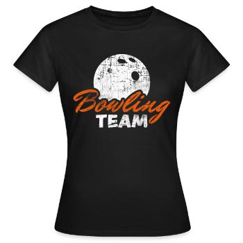 Équipe de bowling - T-shirt Femme - noir - Devant - AI Model Female 172 dark (172cm)