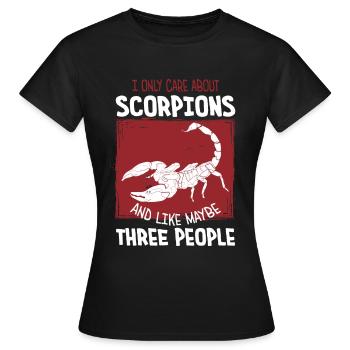 Scorpion - T-shirt Femme - noir - Devant - AI Model Female 172 dark (172cm)