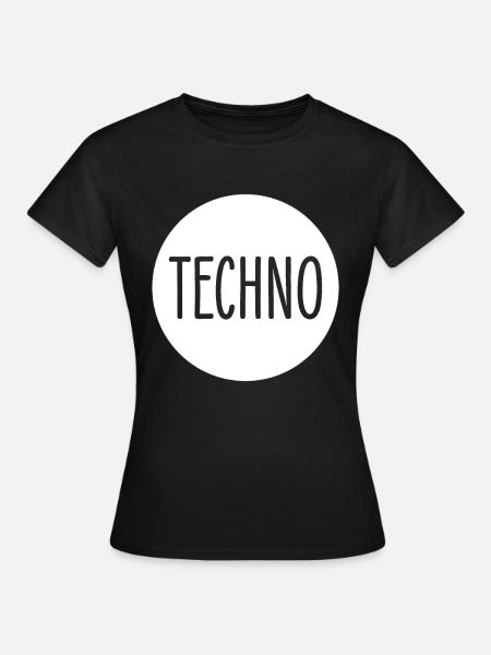 Techno - T-shirt Femme - noir