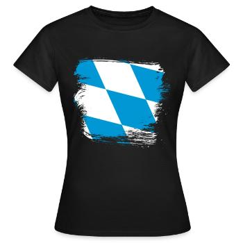 Bavière - T-shirt Femme - noir - Devant - AI Model Female 172 dark (172cm)