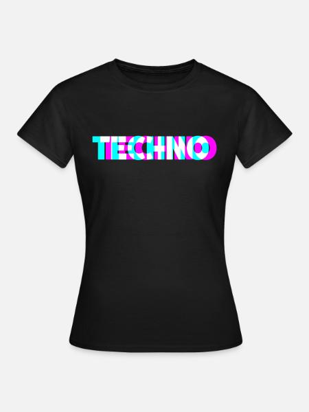 Techno - T-shirt Femme - noir