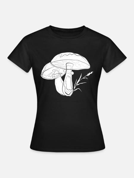 Pilze - Frauen T-Shirt - Schwarz
