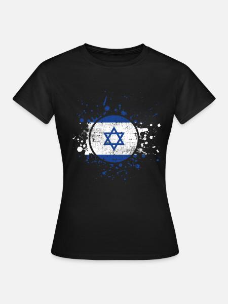 Israel - Dame-T-shirt - sort