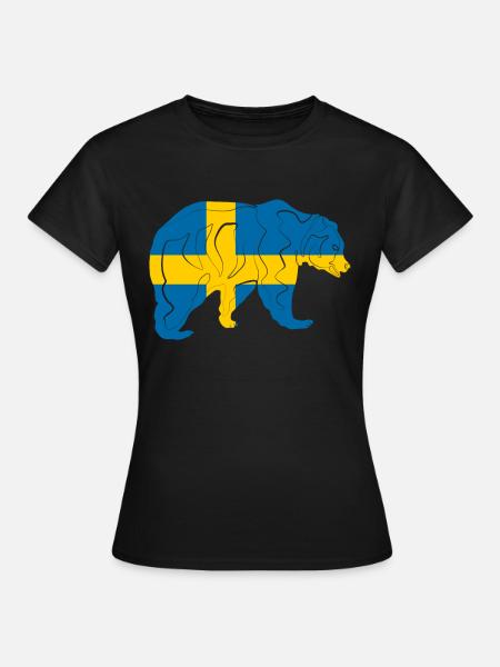 Schweden - Frauen T-Shirt - Schwarz