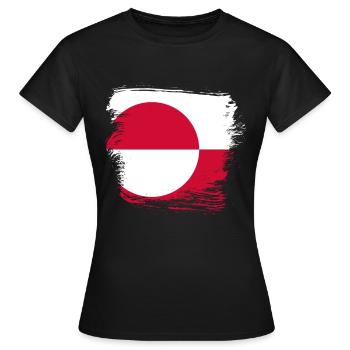 Groenland - T-shirt Femme - noir - Devant - AI Model Female 172 dark (172cm)