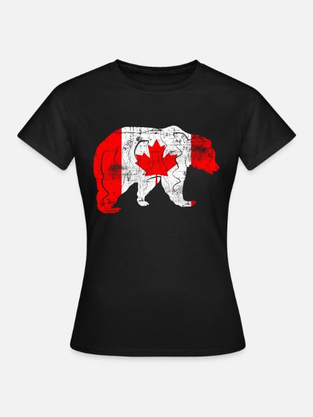 Kanada Flagge - Frauen T-Shirt - Schwarz