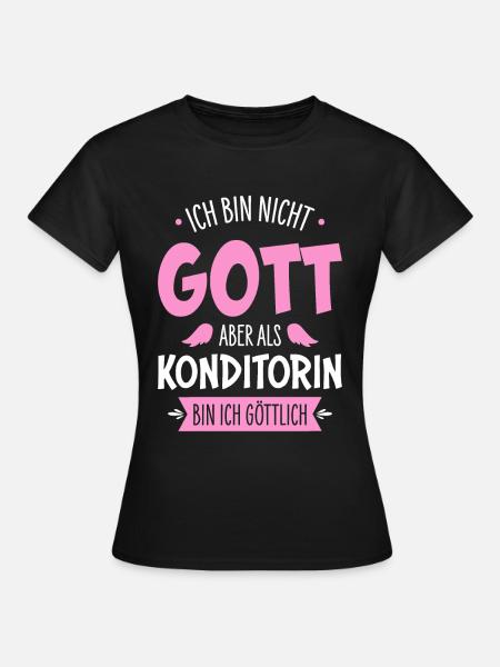 Konditorin - Frauen T-Shirt - Schwarz